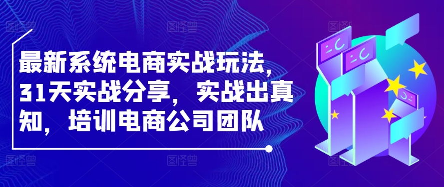 最新系统电商实战玩法，31天实战分享，实战出真知，培训电商公司团队-蓝天网创