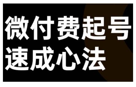 微付费起号速成课，视频号直播+抖音直播，微付费起号速成心法-蓝天网创