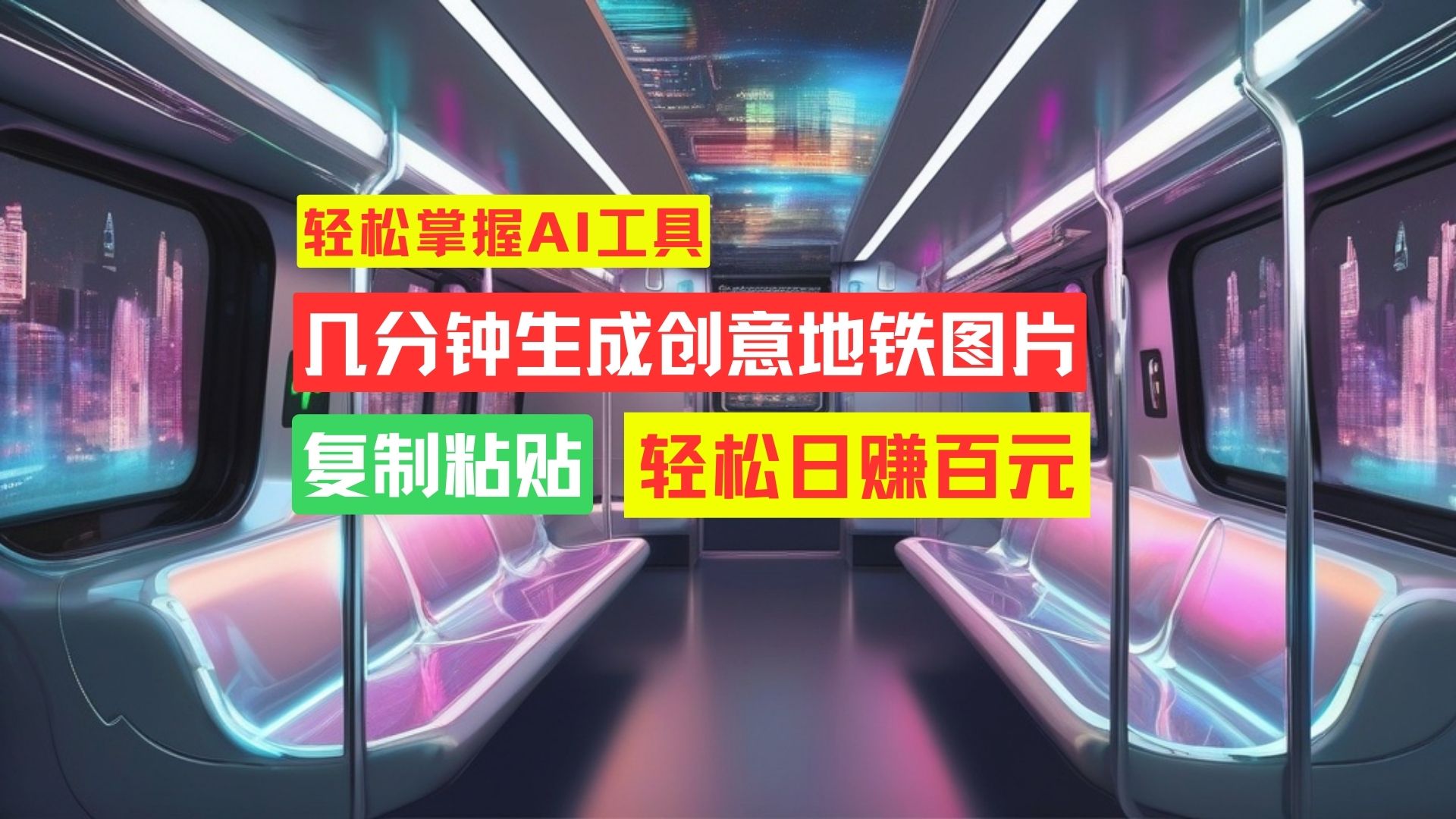 学会这招，分分钟制作爆火地铁图片，日赚百元不是梦！-蓝天网创