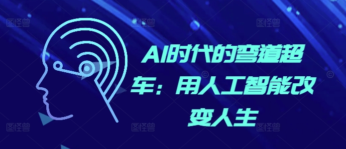 AI时代的弯道超车：用人工智能改变人生-蓝天网创
